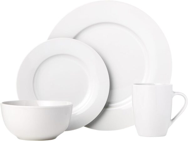 Amazon Basics 16-Piece Porcelain Dinnerware Set – Elegant & Premium - Image 4
