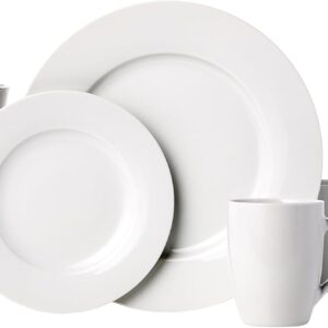 Amazon Basics 16-Piece Porcelain Dinnerware Set – Elegant & Premium